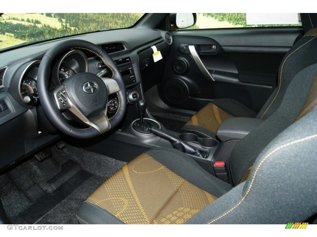 RS Black/Yellow Interior 2012 Scion tC Release Series 7.0 Photo #54214560