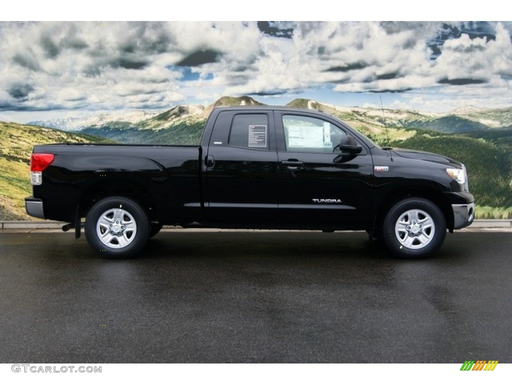 2011 Tundra SR5 Double Cab 4x4 - Black / Sand Beige photo #2