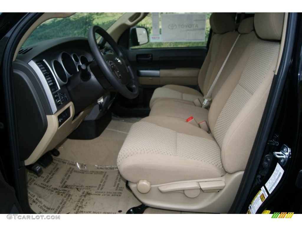 2011 Tundra SR5 Double Cab 4x4 - Black / Sand Beige photo #5