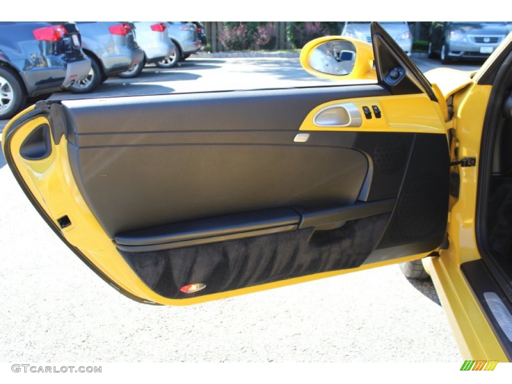 2008 Porsche Cayman Standard Cayman Model Black Door Panel Photo #54214734