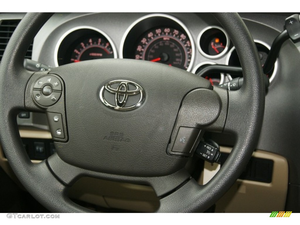 2011 Tundra SR5 Double Cab 4x4 - Black / Sand Beige photo #10