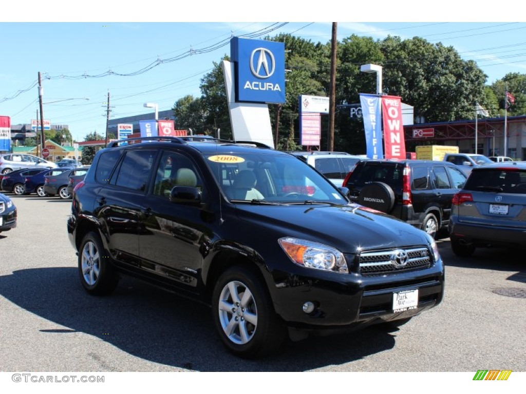 2008 RAV4 Limited V6 4WD - Black / Ash photo #1