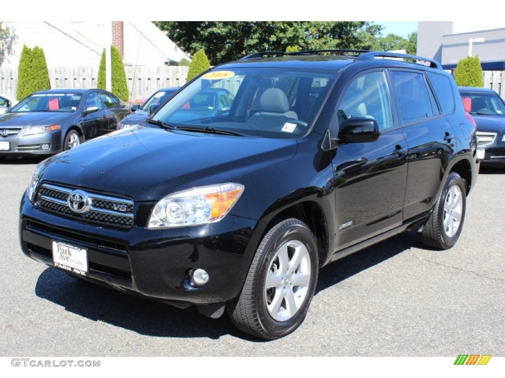 2008 RAV4 Limited V6 4WD - Black / Ash photo #7