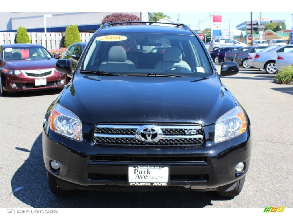2008 RAV4 Limited V6 4WD - Black / Ash photo #8