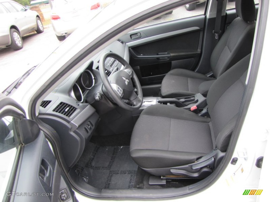 2010 Lancer ES - Wicked White Metallic / Black photo #10