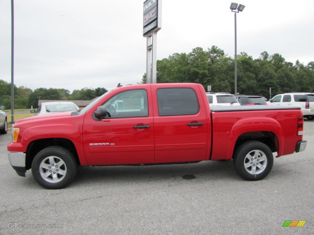 2012 Sierra 1500 SLE XFE Crew Cab - Fire Red / Ebony photo #4