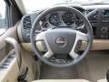 Very Dark Cashmere/Light Cashmere 2012 GMC Sierra 1500 SLE Crew Cab Steering Wheel