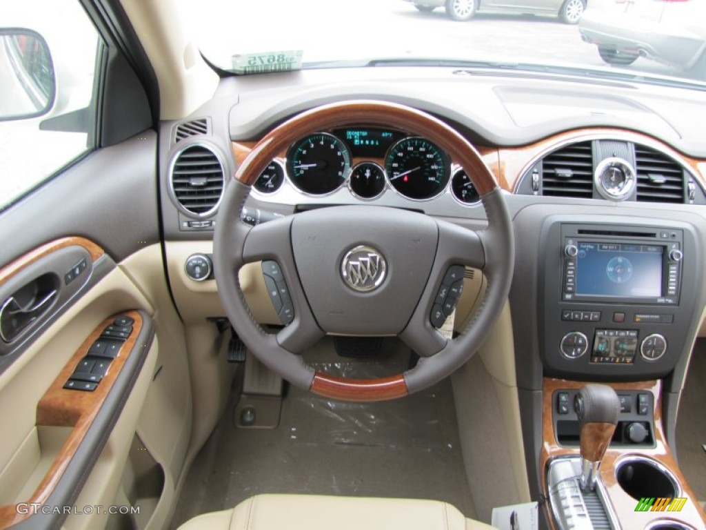 2012 Buick Enclave FWD Cashmere Dashboard Photo #54217965