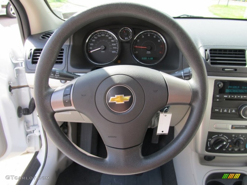 2010 Cobalt LS Sedan - Summit White / Gray photo #9