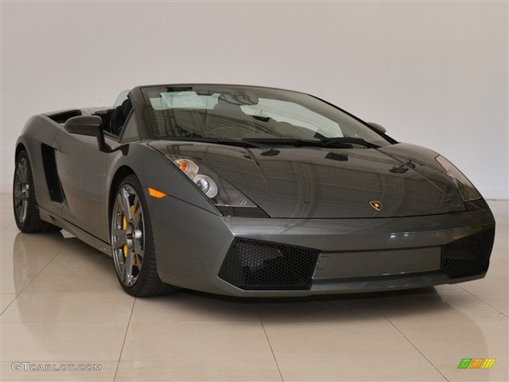 2008 Gallardo Spyder E-Gear - Grigio Lynx (Grey) / Nero Perseus photo #4