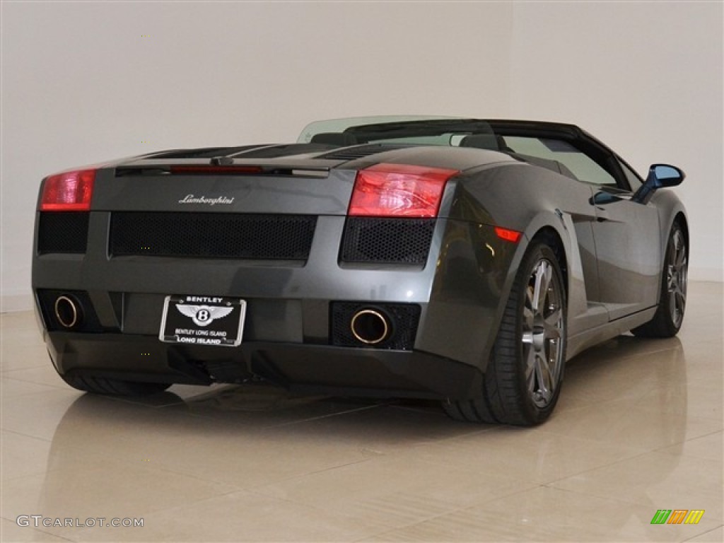 2008 Gallardo Spyder E-Gear - Grigio Lynx (Grey) / Nero Perseus photo #7