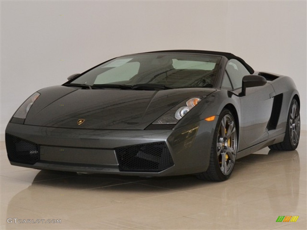 Grigio Lynx (Grey) 2008 Lamborghini Gallardo Spyder E-Gear Exterior Photo #54219510