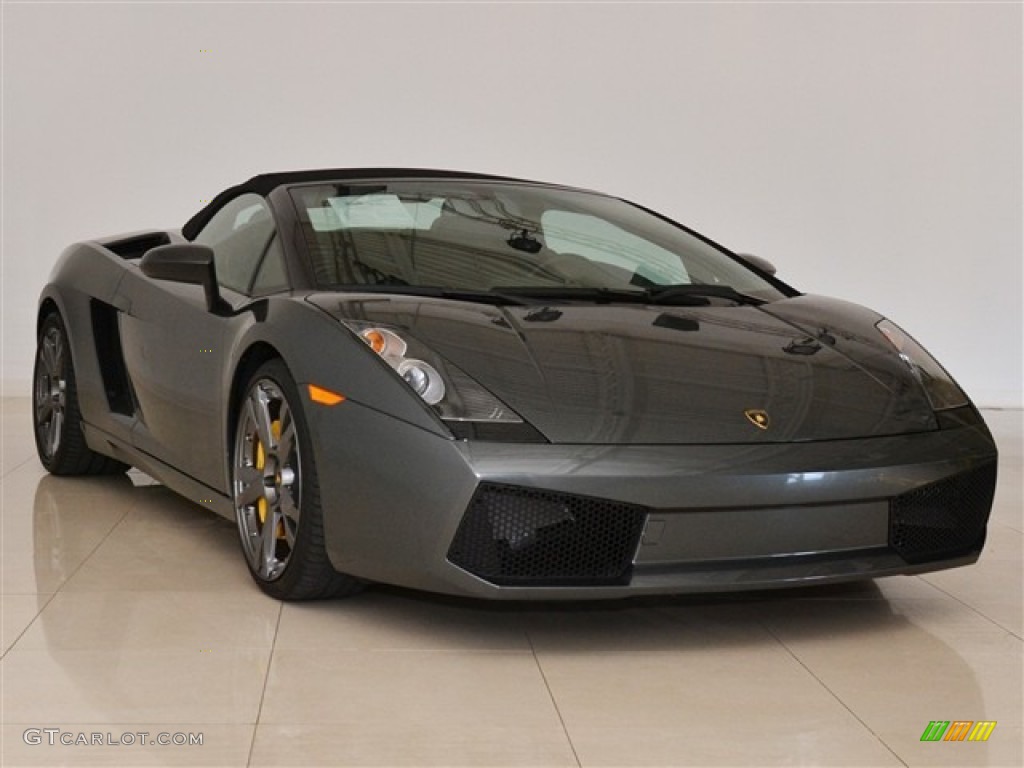 2008 Gallardo Spyder E-Gear - Grigio Lynx (Grey) / Nero Perseus photo #12