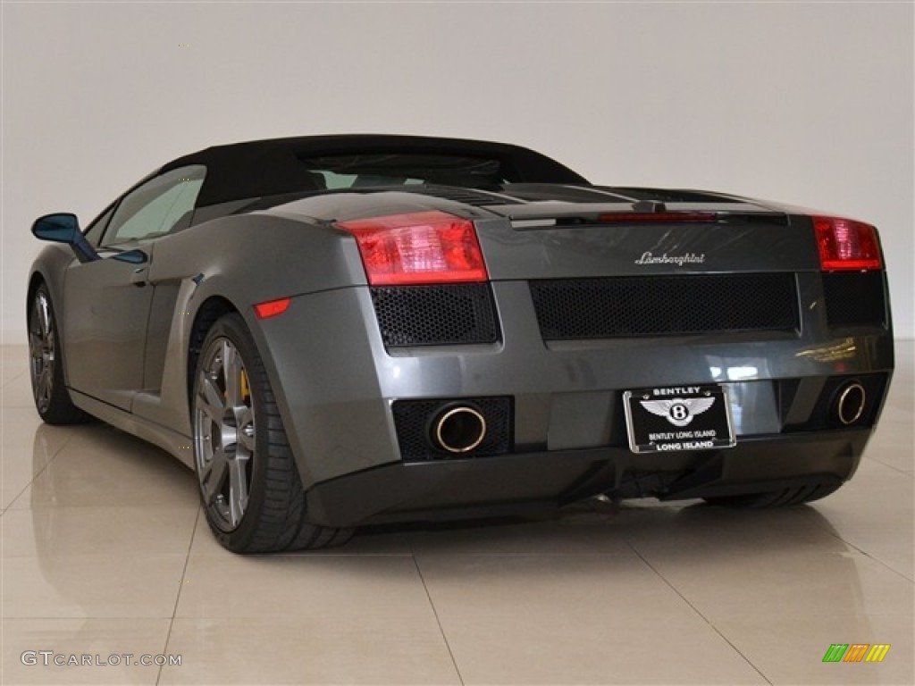 2008 Gallardo Spyder E-Gear - Grigio Lynx (Grey) / Nero Perseus photo #13