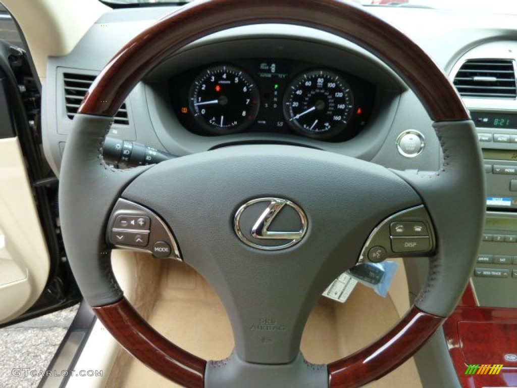 2011 Lexus ES 350 Parchment Steering Wheel Photo #54220737