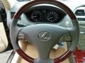 2011 Lexus ES Parchment Interior Steering Wheel Photo