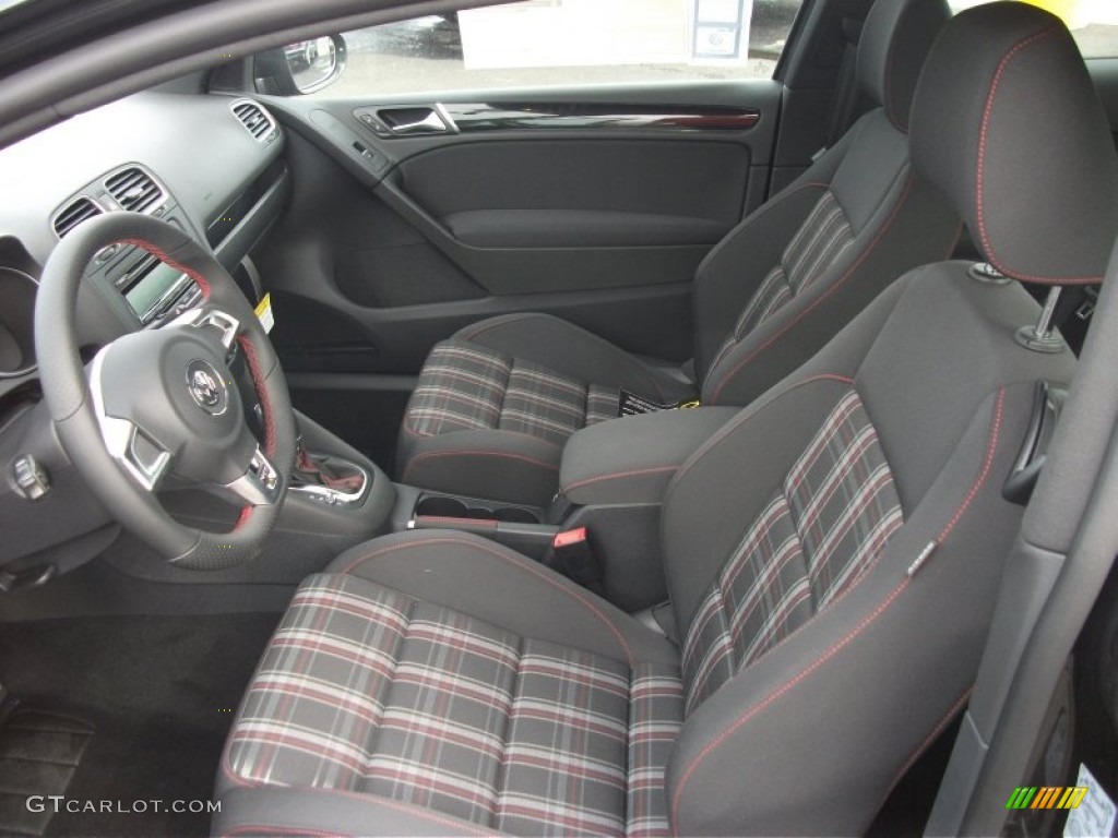 2012 GTI 2 Door - Carbon Steel Gray Metallic / Interlagos Plaid Cloth photo #12