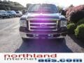 2005 Dark Toreador Red Metallic Ford F350 Super Duty Lariat Crew Cab 4x4 Dually  photo #3