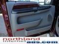 2005 Dark Toreador Red Metallic Ford F350 Super Duty Lariat Crew Cab 4x4 Dually  photo #14
