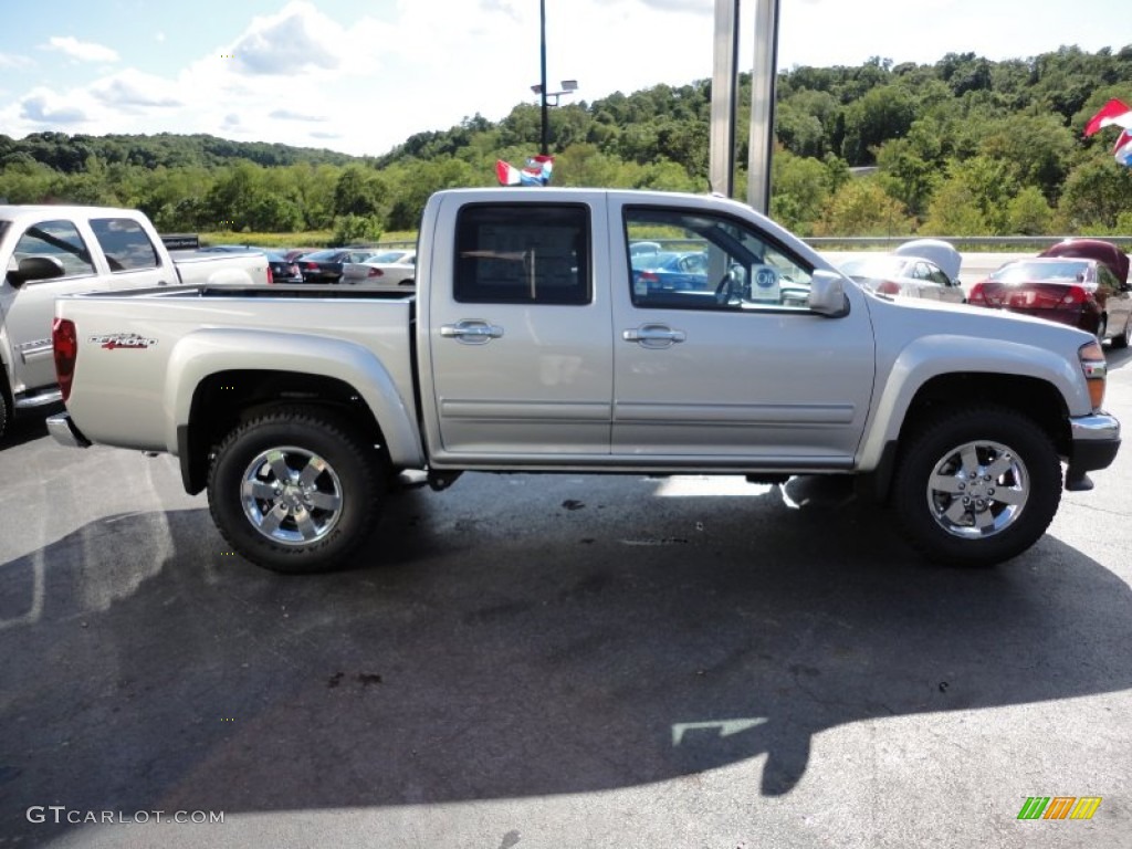 Pure Silver Metallic 2012 GMC Canyon SLE Crew Cab 4x4 Exterior Photo #54221496
