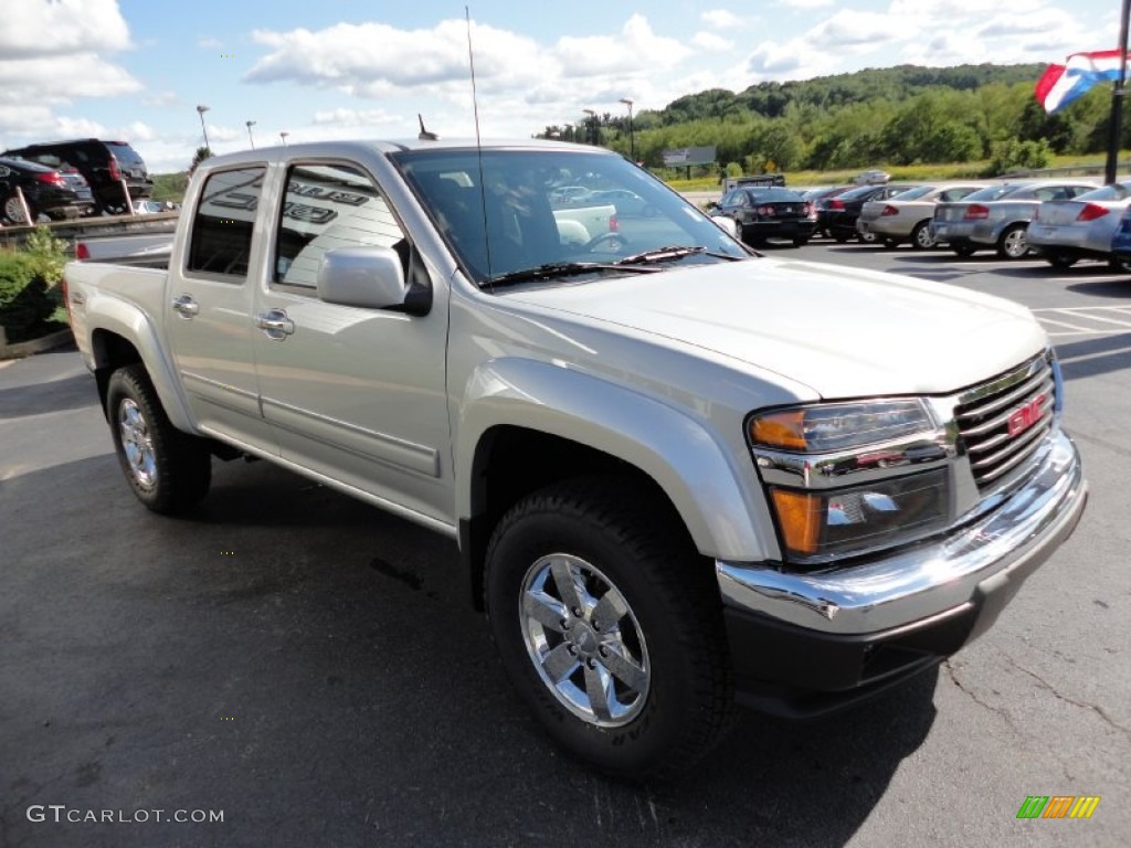 Pure Silver Metallic 2012 GMC Canyon SLE Crew Cab 4x4 Exterior Photo #54221502