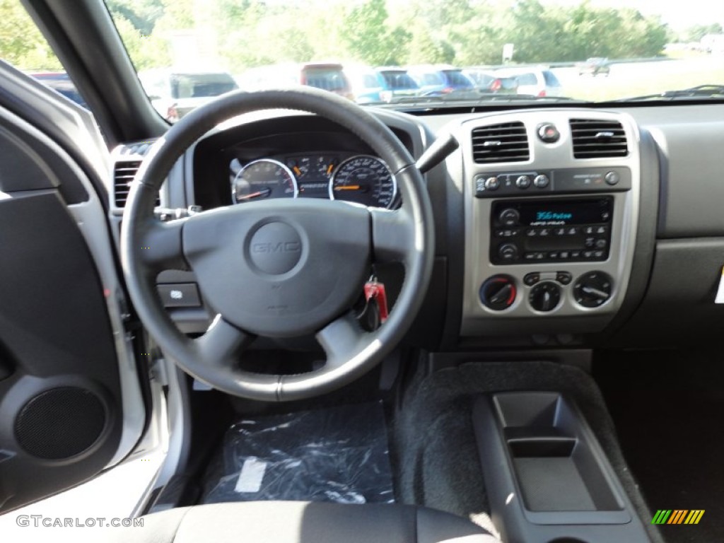 2012 GMC Canyon SLE Crew Cab 4x4 Ebony Dashboard Photo #54221531