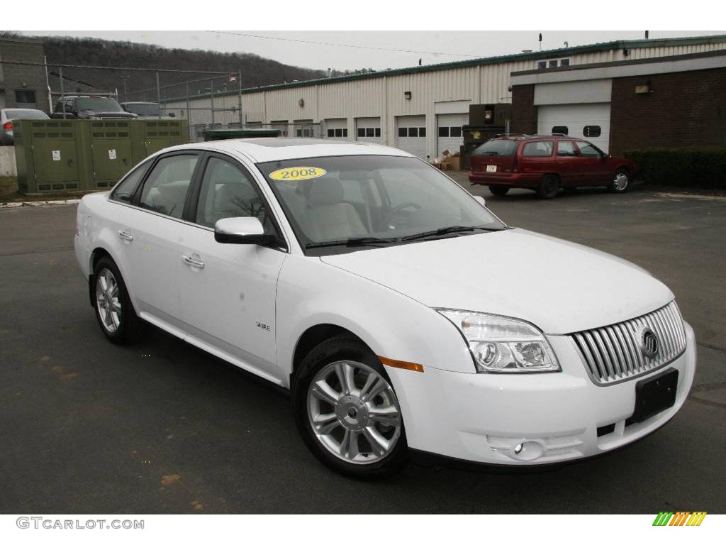 2008 Sable Premier Sedan - Oxford White / Light Camel photo #1