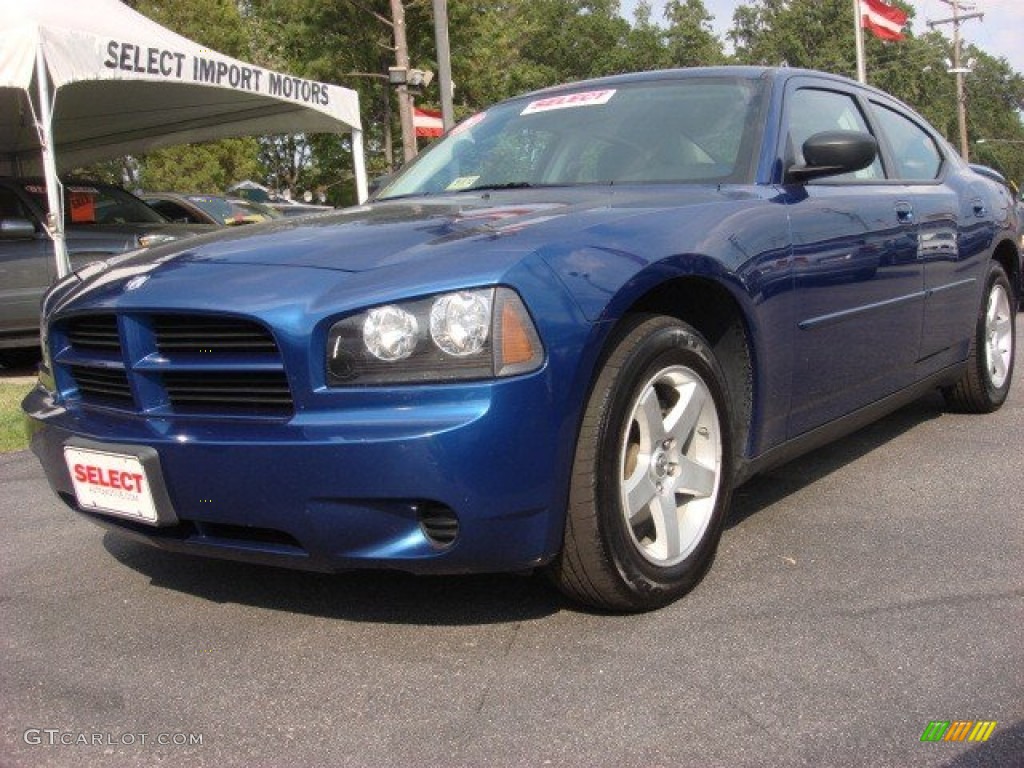 Deep Water Blue Pearl Dodge Charger