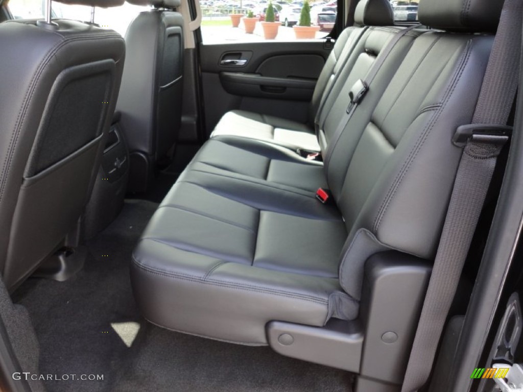 Ebony Interior 2012 Chevrolet Silverado 3500HD LTZ Crew Cab 4x4 Dually Photo #54223176