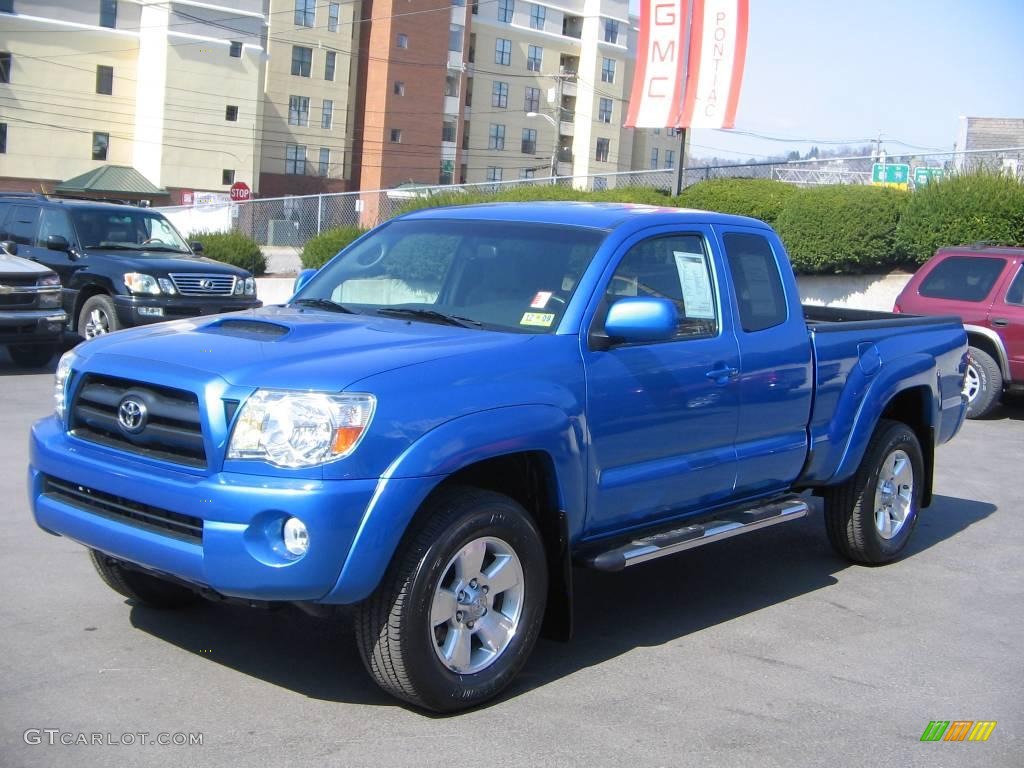 2007 Tacoma V6 TRD Sport Access Cab 4x4 - Speedway Blue Pearl / Graphite Gray photo #2