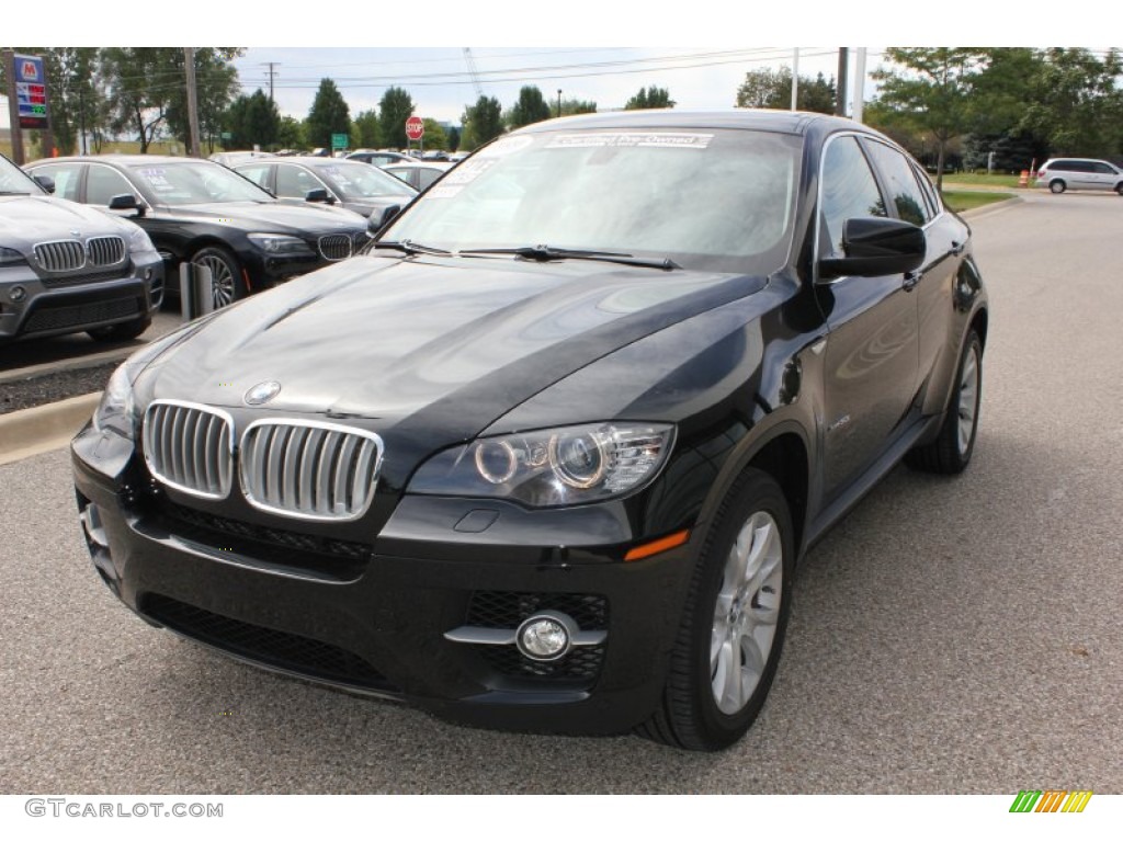 2008 X6 xDrive50i - Black Sapphire Metallic / Saddle Brown photo #1