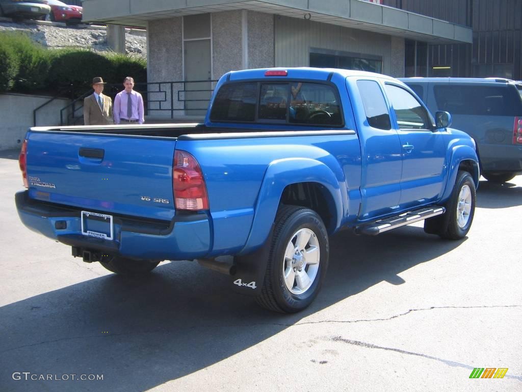 2007 Tacoma V6 TRD Sport Access Cab 4x4 - Speedway Blue Pearl / Graphite Gray photo #6