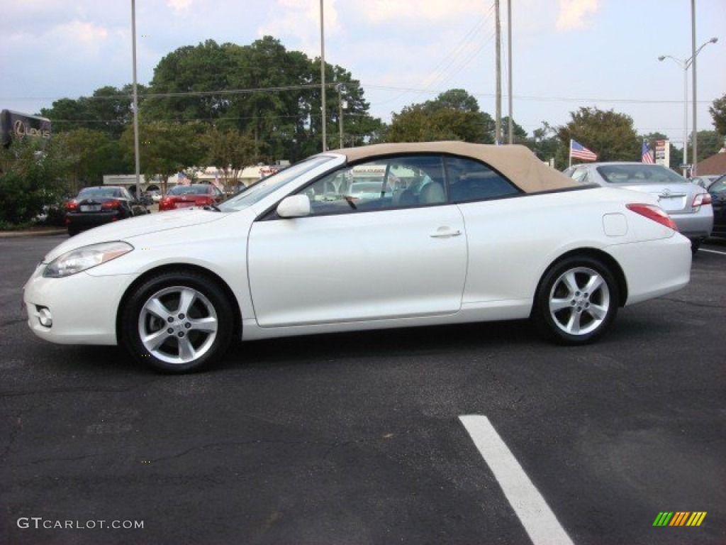 2008 Solara SLE V6 Convertible - Blizzard White Pearl / Ivory photo #25