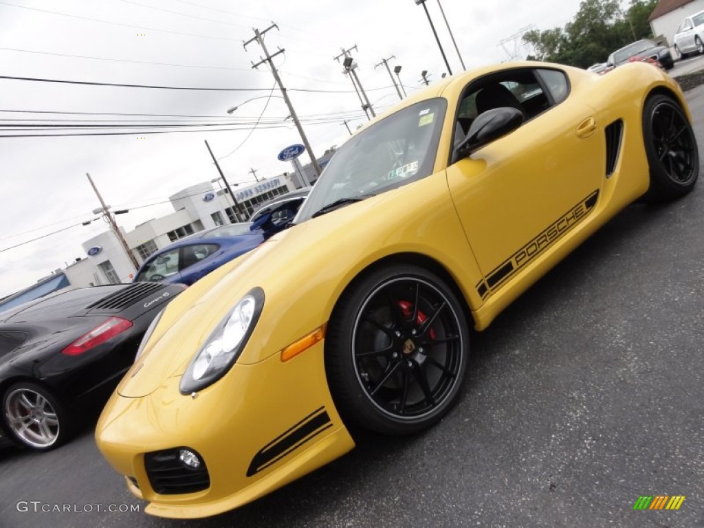 2012 Cayman R - Speed Yellow / Black photo #1