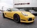 2012 Speed Yellow Porsche Cayman R  photo #5