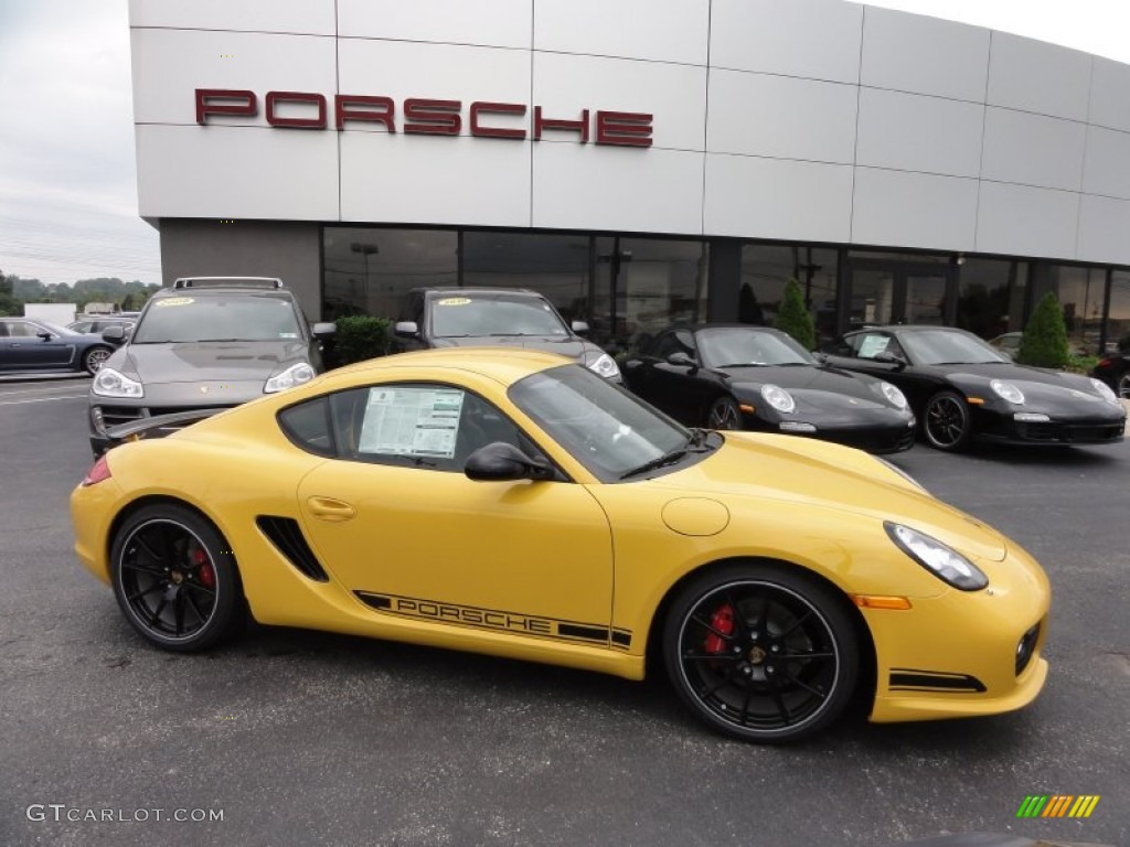 Speed Yellow 2012 Porsche Cayman R Exterior Photo #54226913
