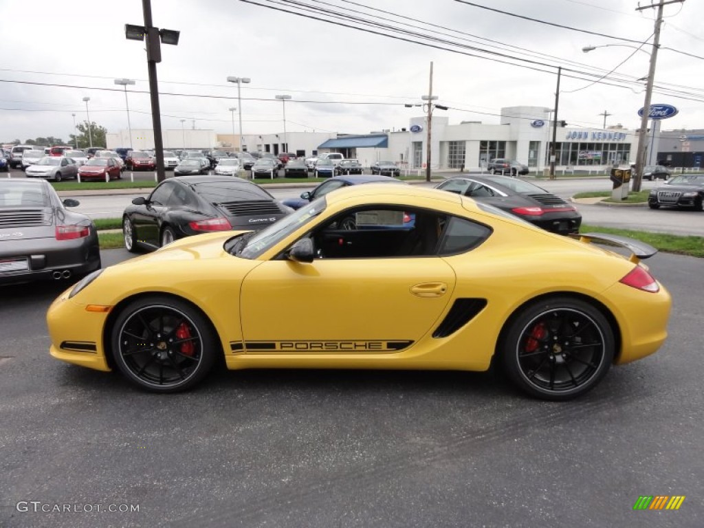 Speed Yellow 2012 Porsche Cayman R Exterior Photo #54226935