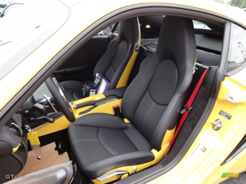 Black Interior 2012 Porsche Cayman R Photo #54226968