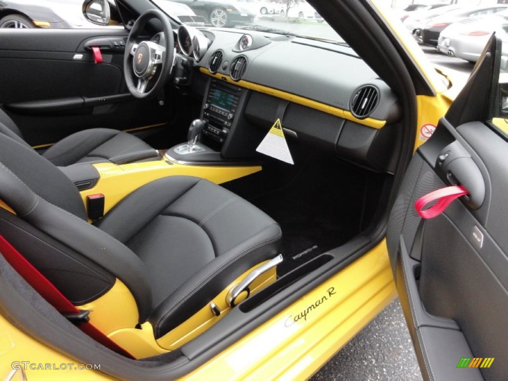 Black Interior 2012 Porsche Cayman R Photo #54226974