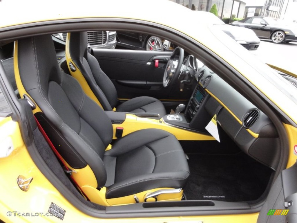 Black Interior 2012 Porsche Cayman R Photo #54226986