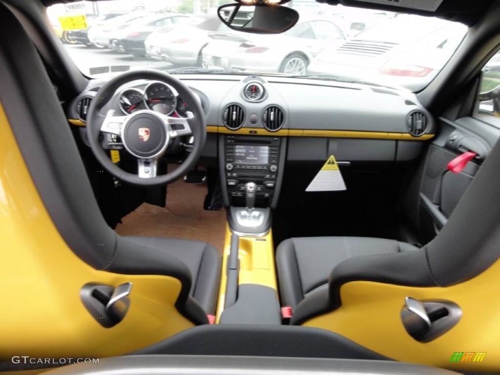 2012 Cayman R - Speed Yellow / Black photo #22