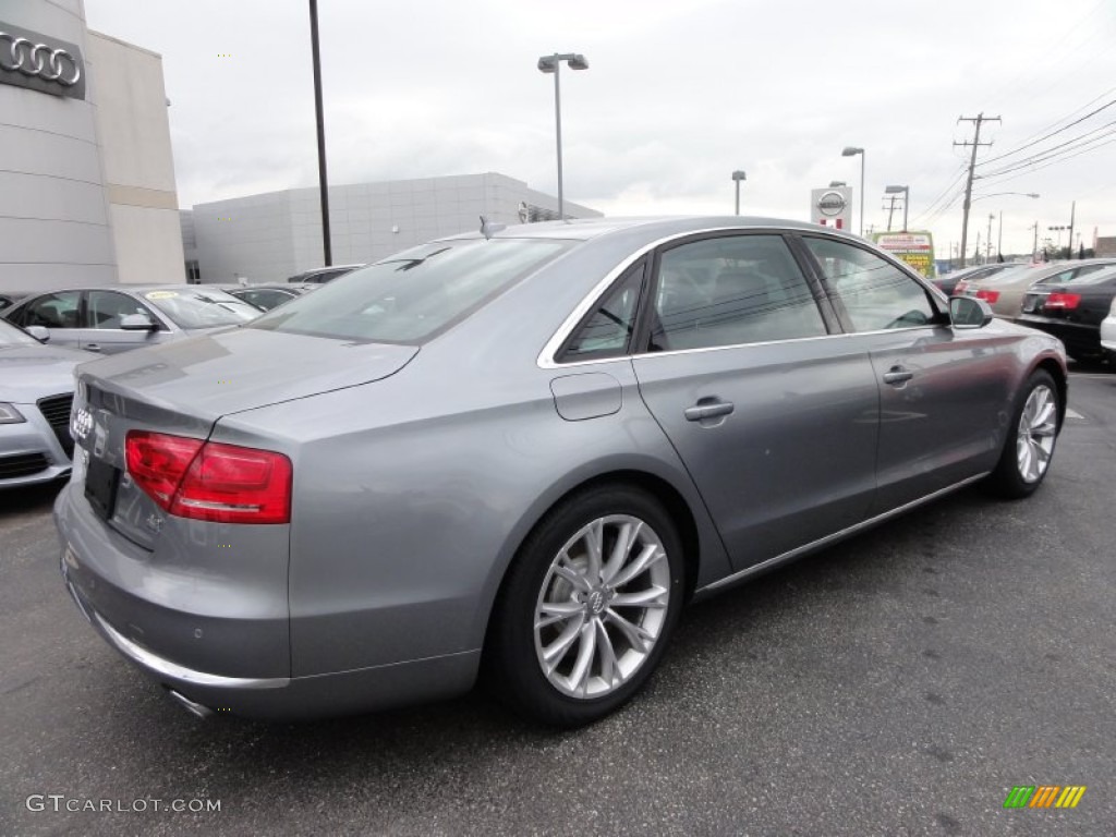2011 A8 L 4.2 FSI quattro - Quartz Grey Metallic / Black photo #7