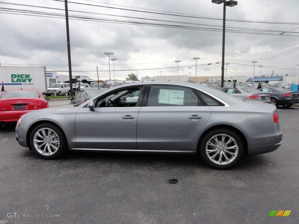 2011 A8 L 4.2 FSI quattro - Quartz Grey Metallic / Black photo #10