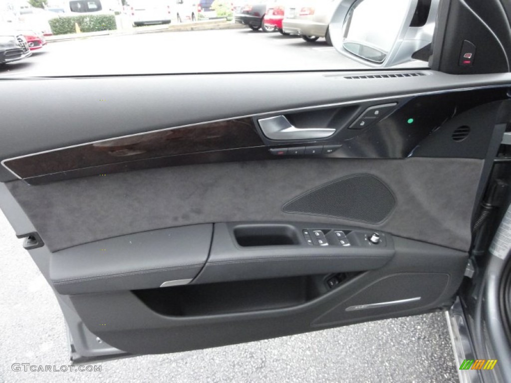 2011 A8 L 4.2 FSI quattro - Quartz Grey Metallic / Black photo #13