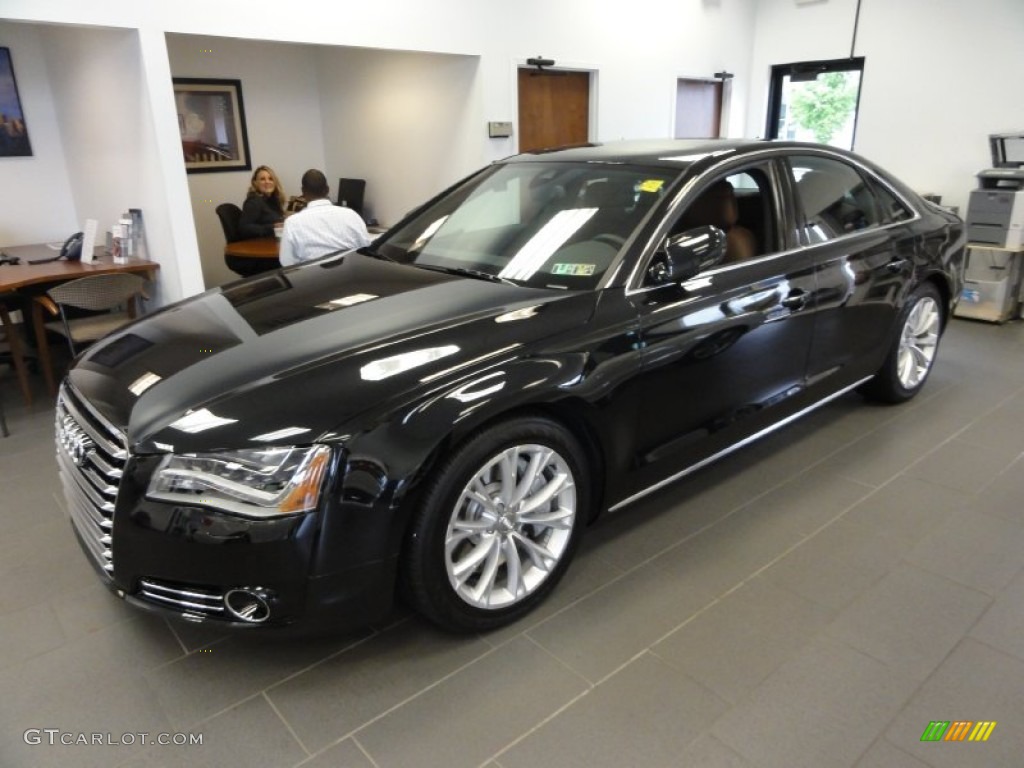Phantom Black Pearl Effect 2011 Audi A8 4.2 FSI quattro Exterior Photo #54227562