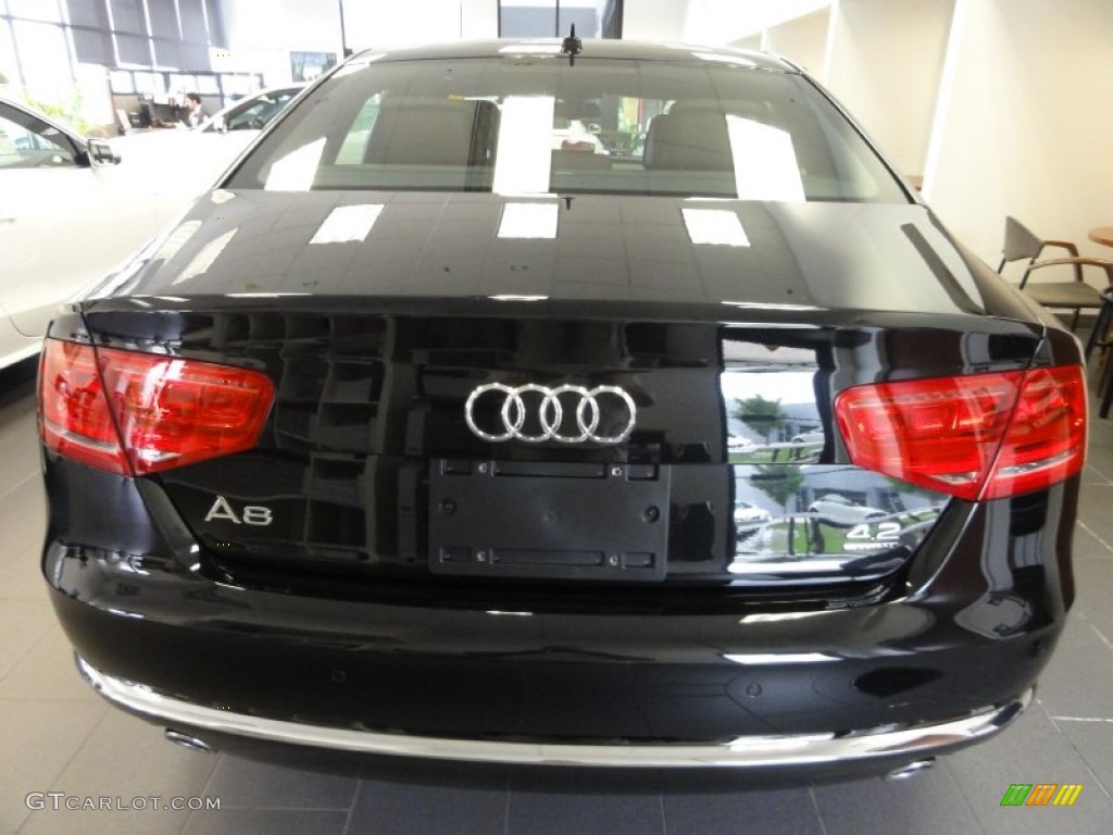 Phantom Black Pearl Effect 2011 Audi A8 4.2 FSI quattro Exterior Photo #54227586