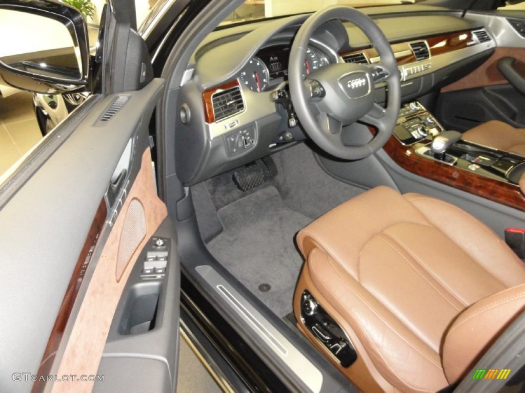 Nougat Brown Interior 2011 Audi A8 4.2 FSI quattro Photo #54227604
