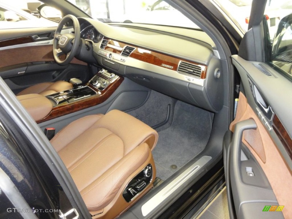2011 Audi A8 4.2 FSI quattro Nougat Brown Dashboard Photo #54227634