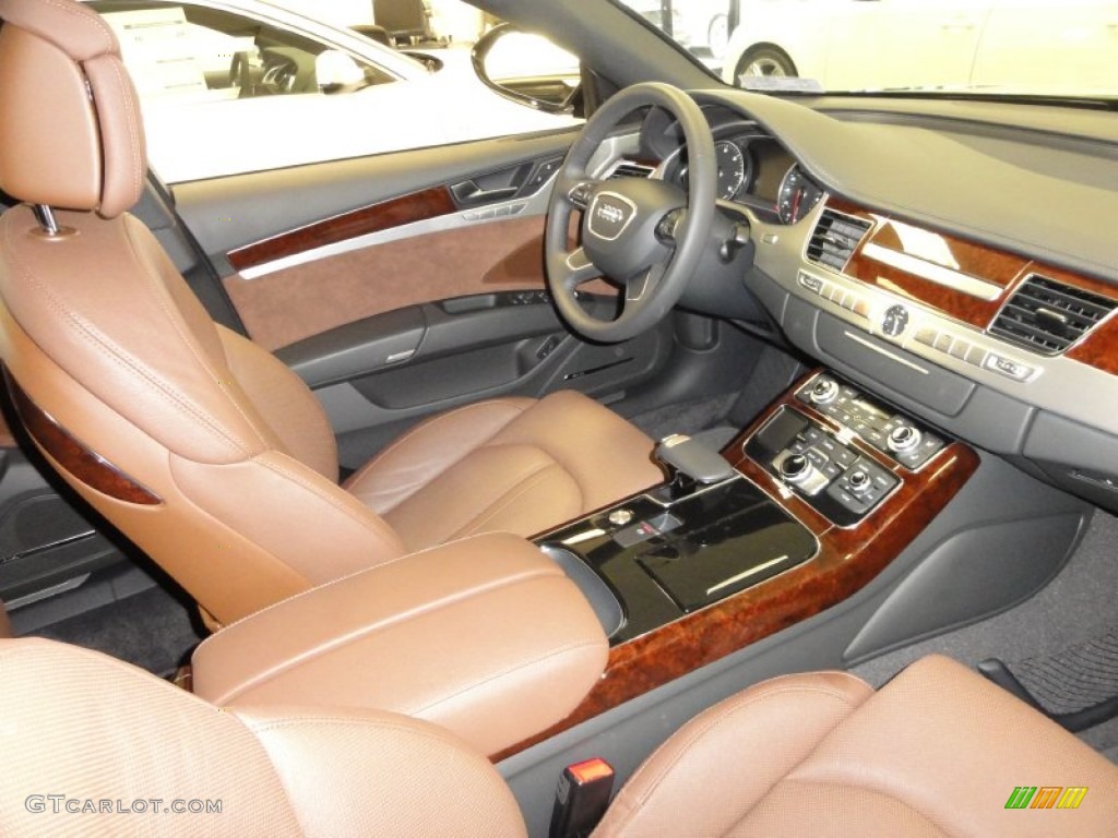 Nougat Brown Interior 2011 Audi A8 4.2 FSI quattro Photo #54227643