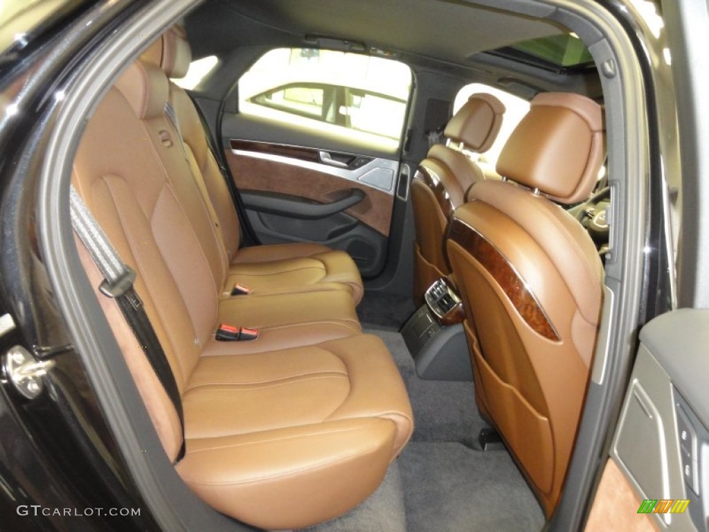 Nougat Brown Interior 2011 Audi A8 4.2 FSI quattro Photo #54227655